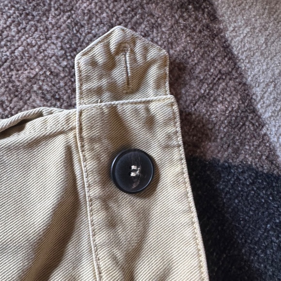 Zara Khaki Cargo Utility Jacket with Silver Metallic Rhinestones - Picture 9 of 9